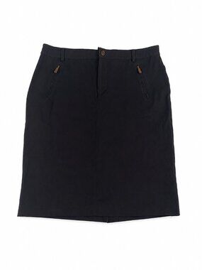 Lauren Ralph Lauren Brown Pencil Skirt Women's Size 14 Cotton Stretch Career